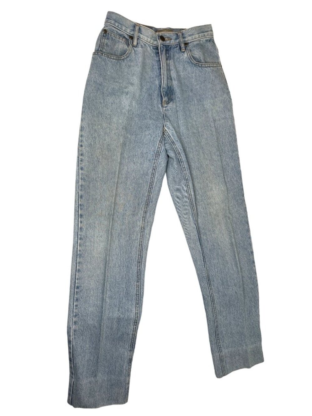 Liz Claiborne Womens High-Waisted Light Wash Denim Jeans Vintage 90s Style 84f